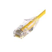 Unirise Clearfit Slim 28awg Cat6a Yellow 14ft (CS6A-15F-YLW)