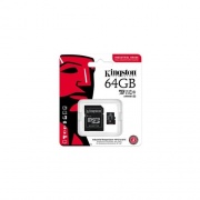 Kingston 64gb Microsdxc Industrial C10 A1 Pslc Card + Sd Adapter (SDCIT2/64GB)