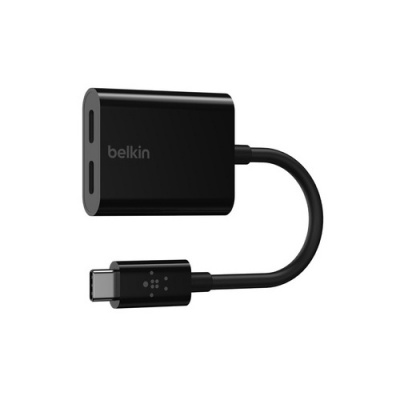 Belkin Components Usb-c Audio + Charge Adapter (F7U081BTBLK)