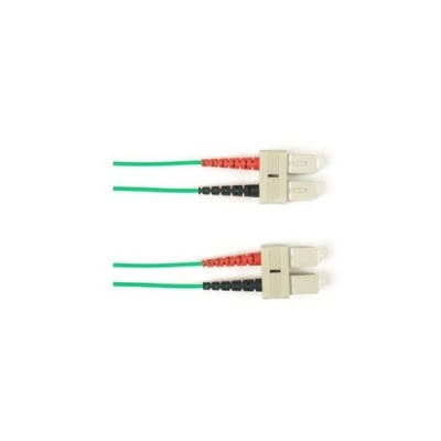 Black Box Om4 Mm Fo Patch Cable Duplx, Pvc, Green, Scsc (FOCMRM4-002M-SCSC-GN)