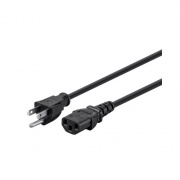 Monoprice Power Cord - Nema 5-15p To Iec 60320 C13_ 14awg_ 15a/1875w_ 3-prong_ Black_ 3ft_ 6-pack (39788)