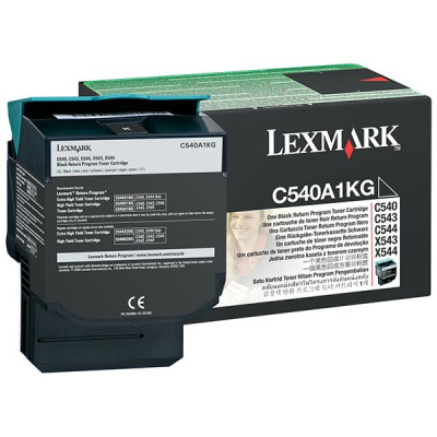 Lexmark Black Return Program Toner Cartridge for US Government (1,000 Yield) (TAA Compliant Version of C540A1KG) (LEXC540A4KG)