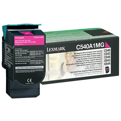 Lexmark Magenta Return Program Toner Cartridge for US Government (1,000 Yield) (TAA Compliant Version of C540A1MG) (LEXC540A4MG)