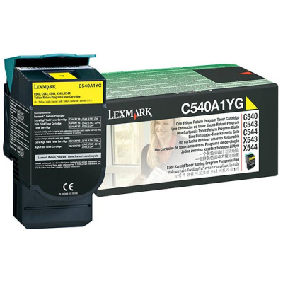 Lexmark Yellow Return Program Toner Cartridge for US Government (1,000 Yield) (TAA Compliant Version of C540A1YG) (LEXC540A4YG)