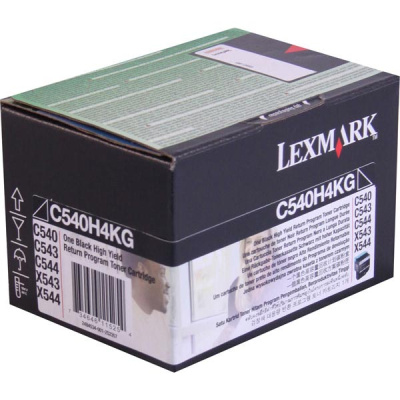 Lexmark High Yield Black Return Program Toner Cartridge for US Government (2,500 Yield) (TAA Compliant Version of C540H1KG) (LEXC540H4KG)